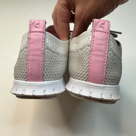Cole Haan Zerogrand Stitchlite Gray Pink Wingtip Oxford Sneakers - Picture 6 of 8